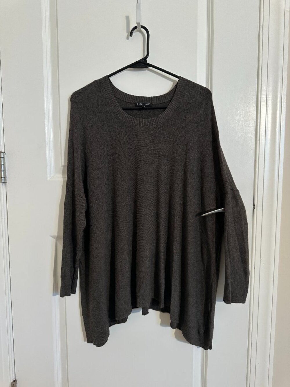 Eileen Fisher - Dark Brown Italian Wool Sweater